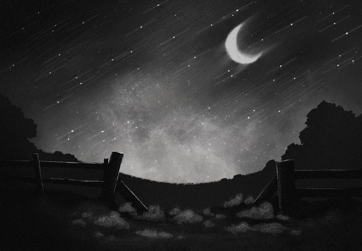 dead of night sky